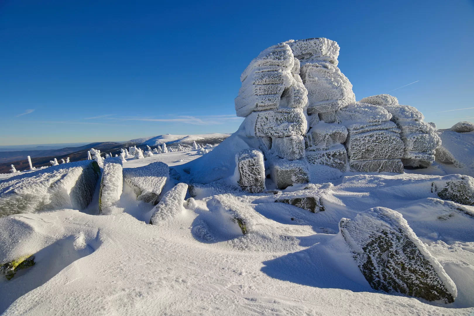 Szadź. Karkonosze. fot. Krzysztof Romańczukiewicz